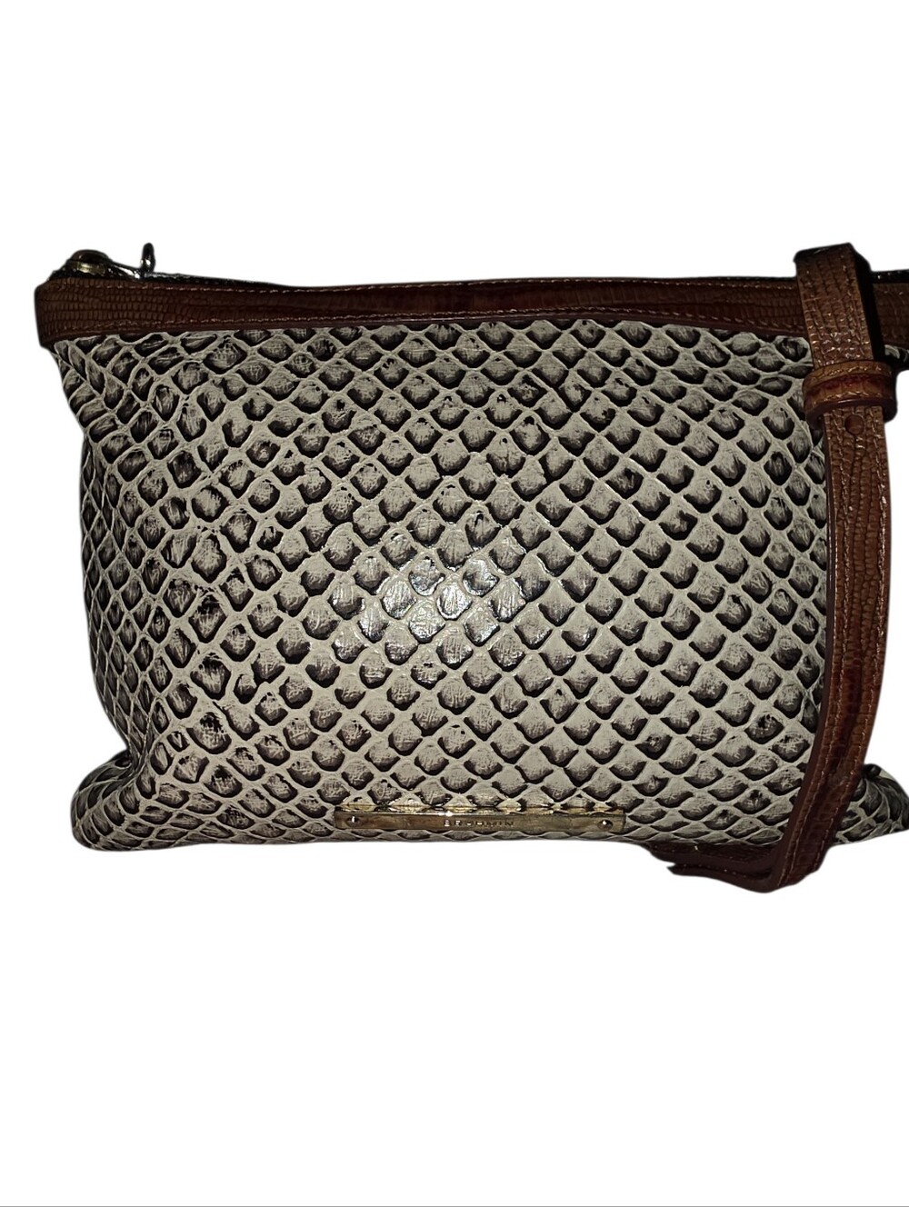 Brahmin Perri Crossbody Bag in Latte Java
